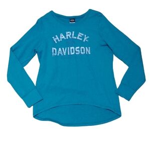 Harley-Davidson Blue Long Sleeve Tee